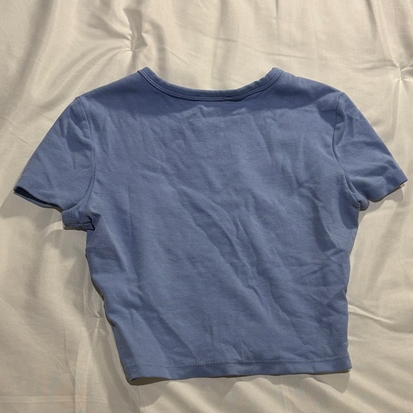 ZARA blue cropped t-shirt - Picture 2 of 3